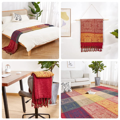 amorus throw styled with pillows creating inviting lounge setup
