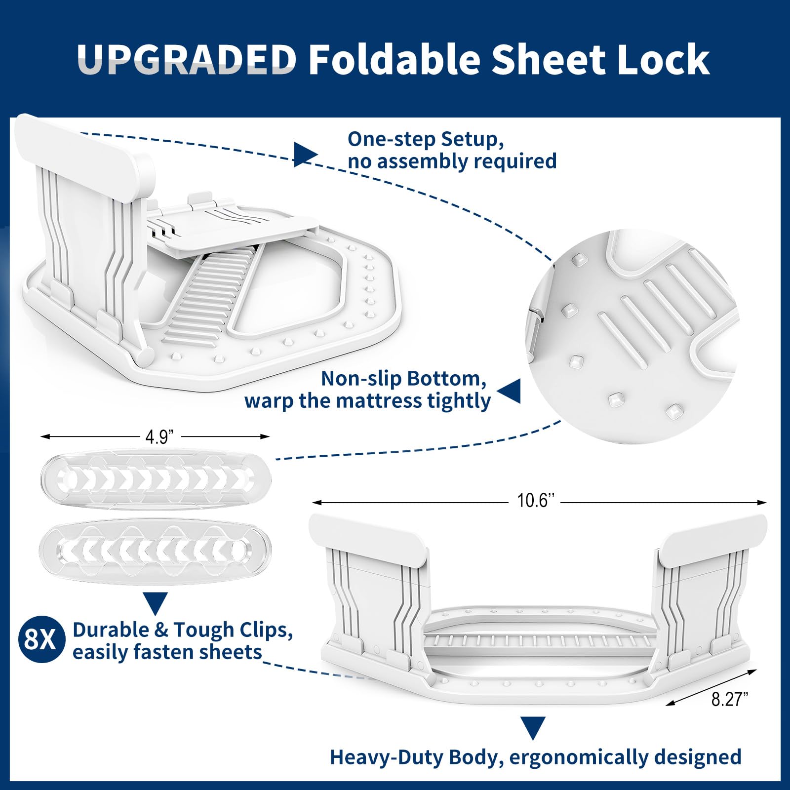 AMOVO foldable 90° corner detail highlighting easy, tool-free setup