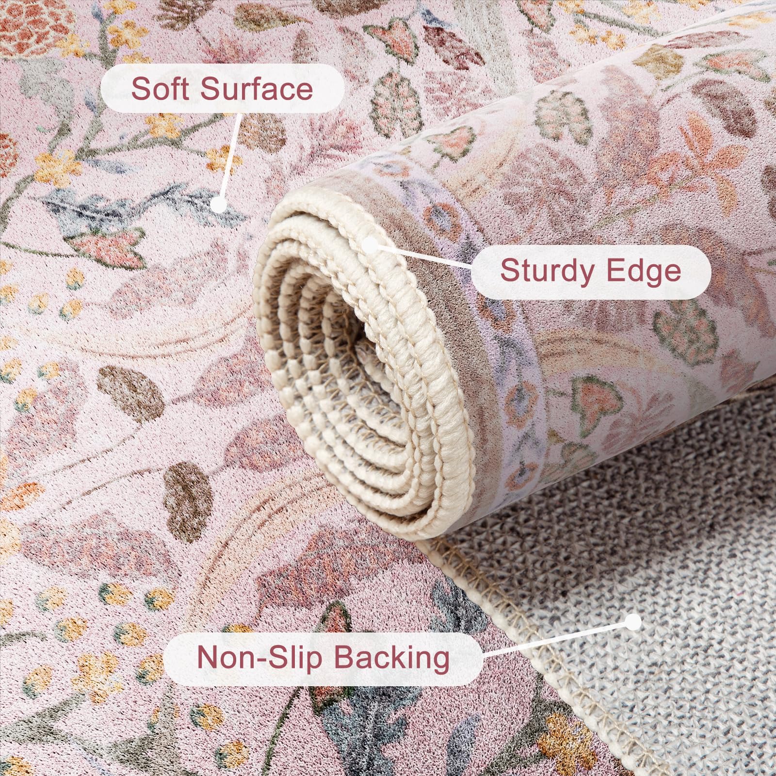 AMTOVO rug in bedroom providing cozy underfoot comfort benefit