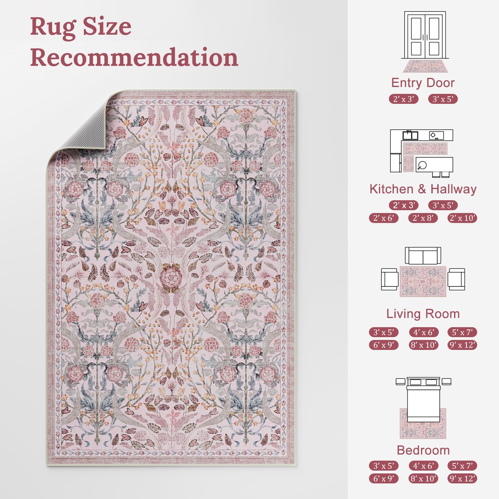AMTOVO folded rug showing easy storage and transport benefit