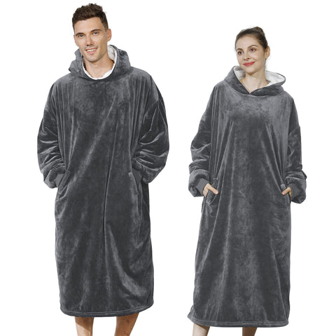 AmyHomie front view showing oversized fit and cozy look