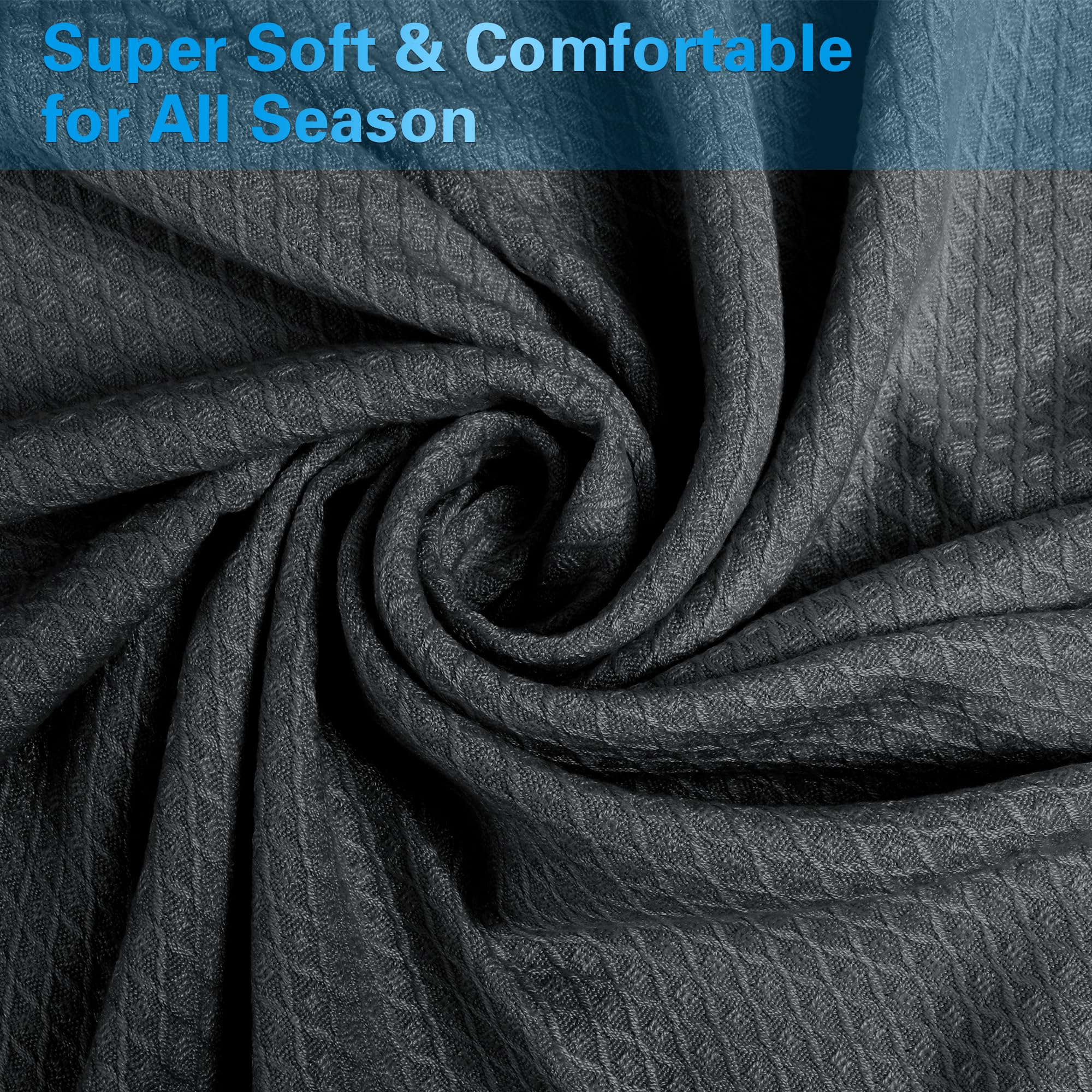 AmyHomie blanket spread on queen bed offering lightweight breathable comfort