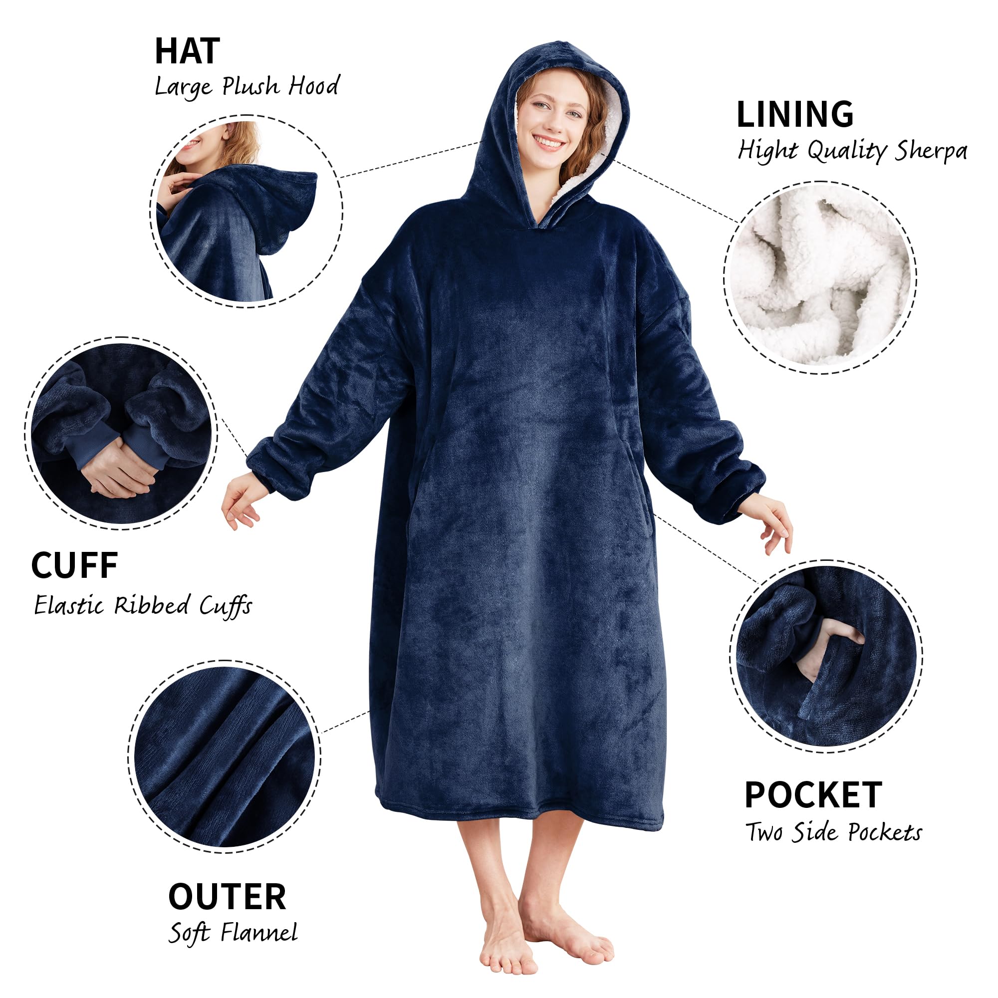 AmyHomie pocket detail with hands showing storage convenience benefit