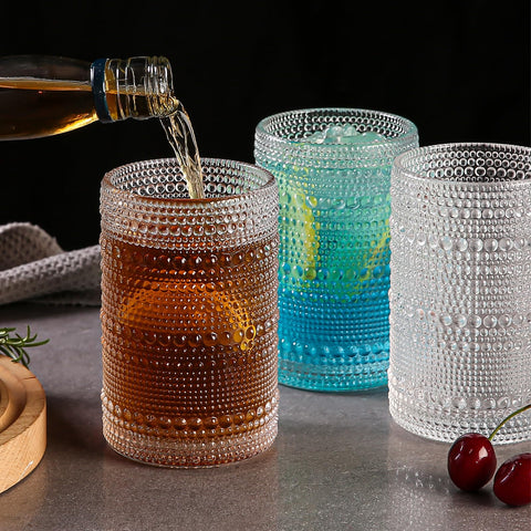 Amyoole glasses on a table set for dinner conveying stylish entertaining ease