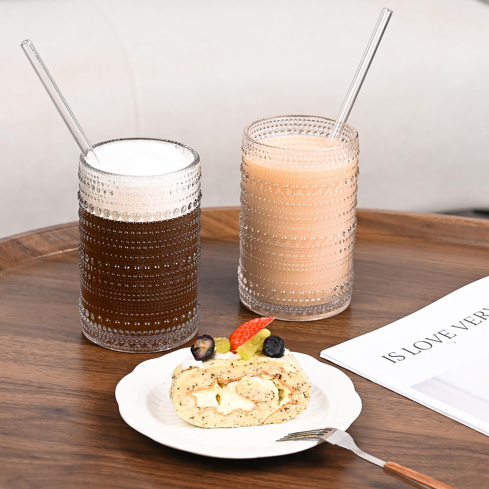 Amyoole glass straws and cleaning brushes set supporting reusable convenience