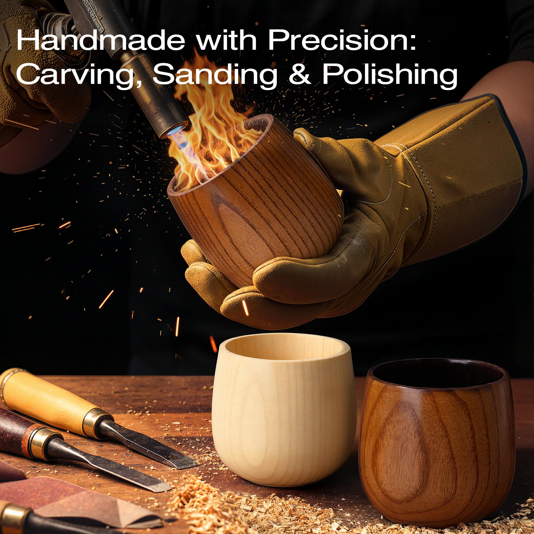 Hand holding Amysmart cup showing scale and comfortable grip for sipping