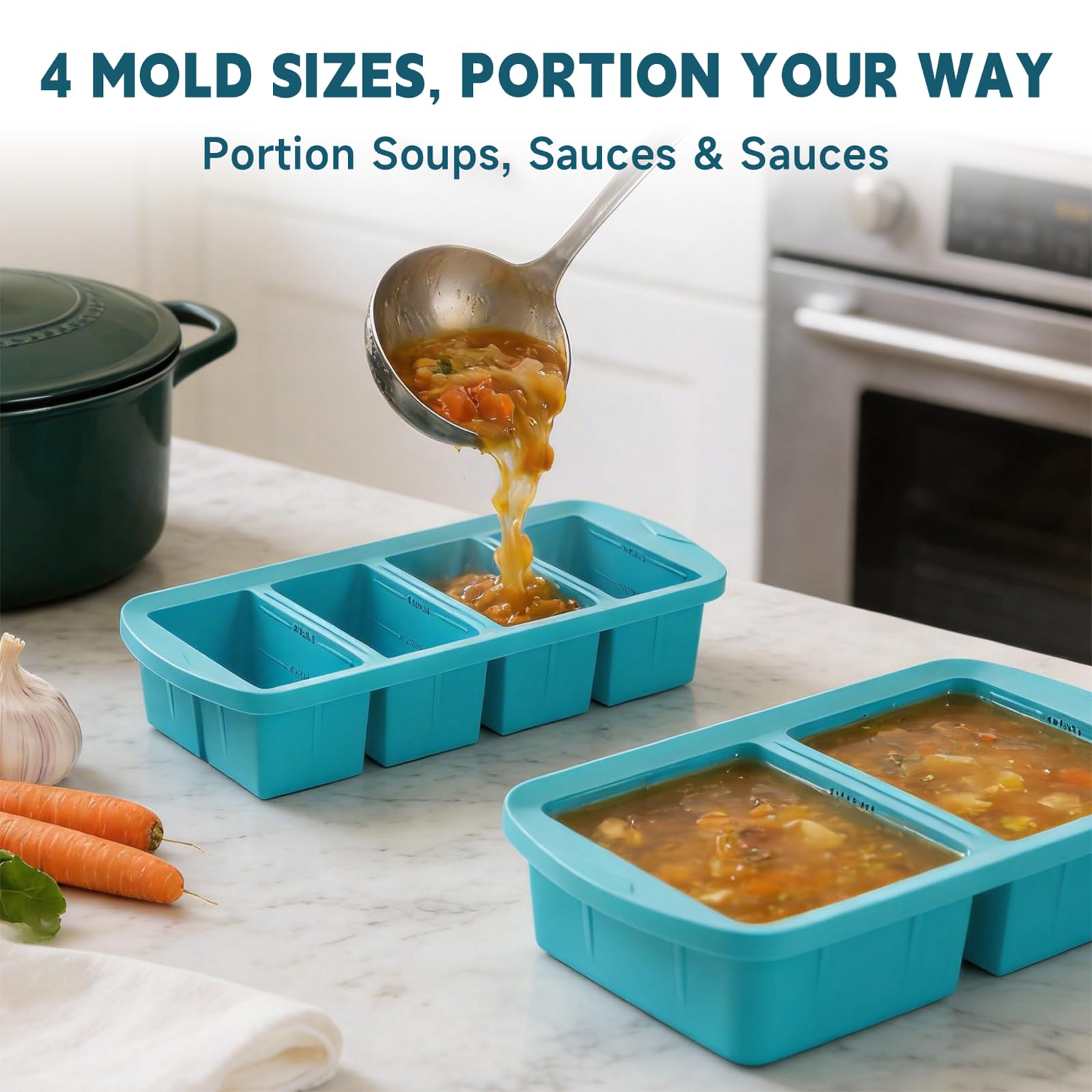 Amz Jet lid seal detail demonstrating leak-proof closure for fresher freezer storage