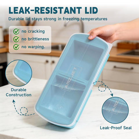 Amz Jet tray flex-release demo showing easy pop-out for fast meal prep benefit