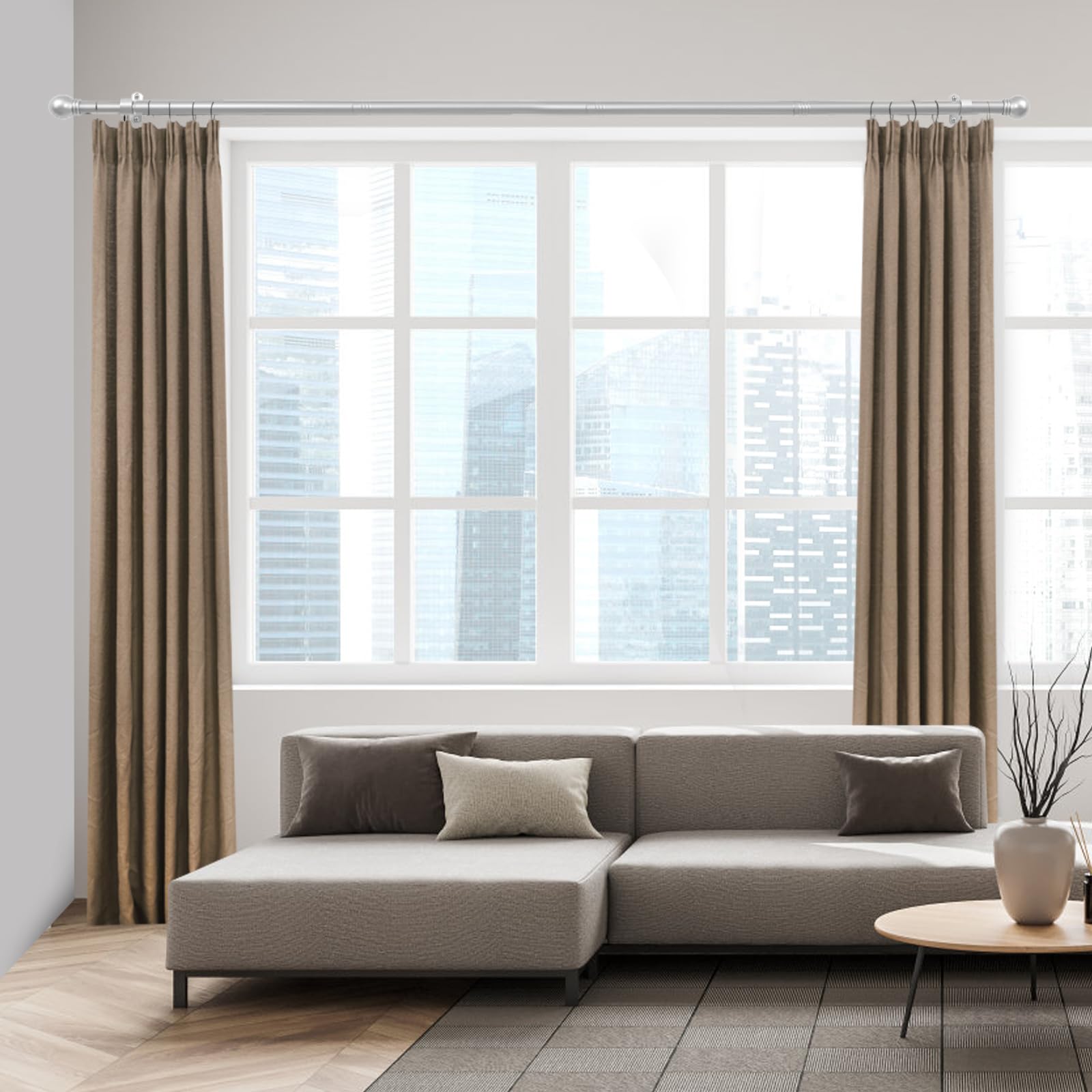 AMZSEVEN length comparison beside window showing wide span capability