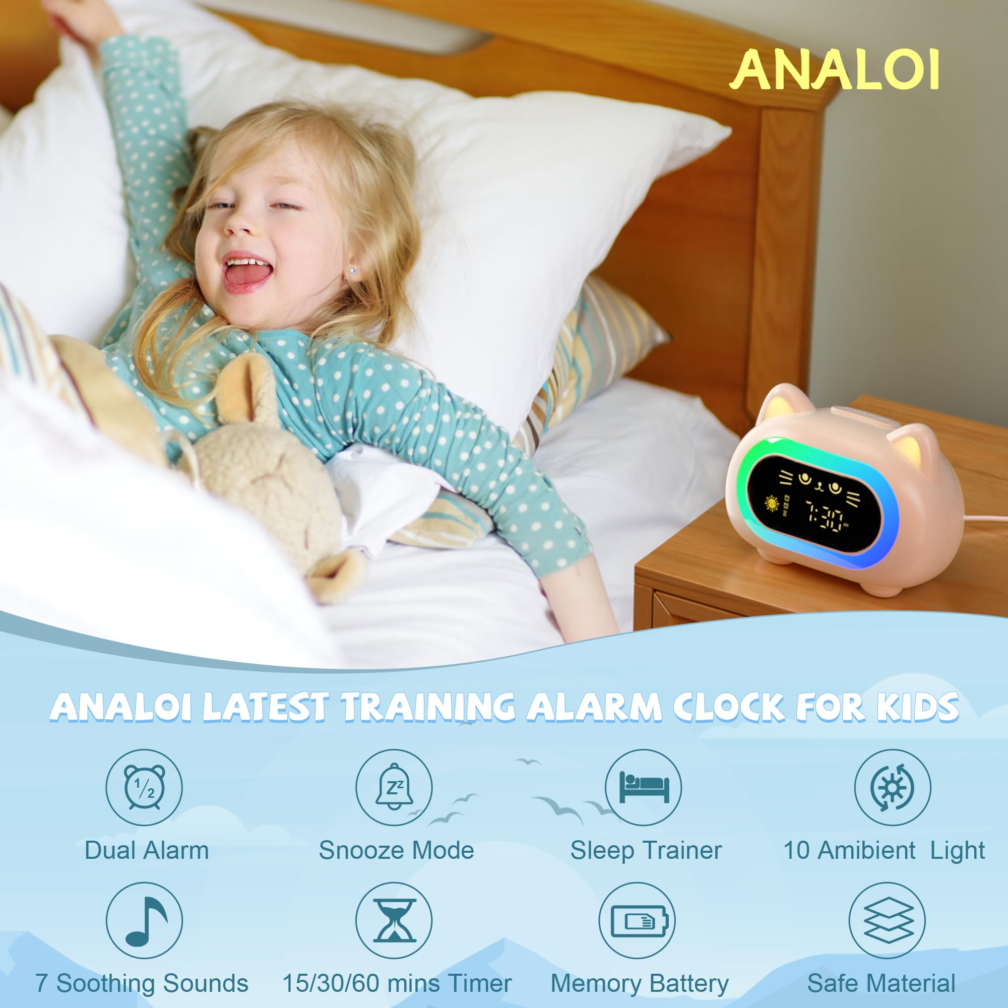 ANALOI close-up of expressive eyes demonstrating sleep/wake cues