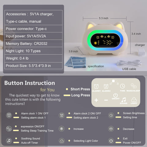 ANALOI textured buttons and casing for easy child operation