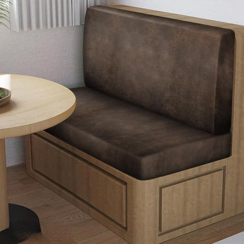 ANARACHON installed on RV dinette bench showing tidy fit and updated brown color