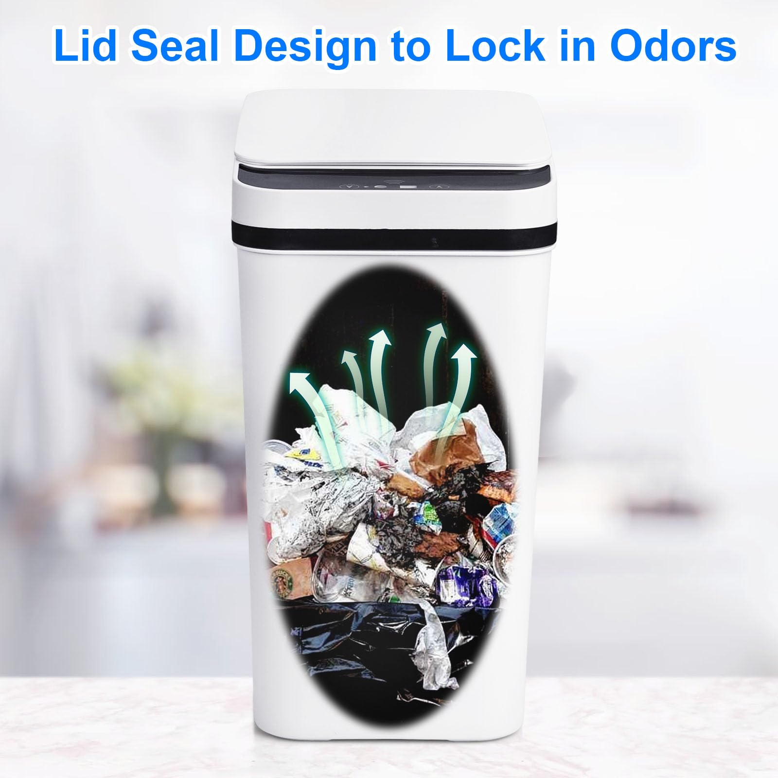 anborry inner bucket and bag ring removed displays easy bag installation benefit
