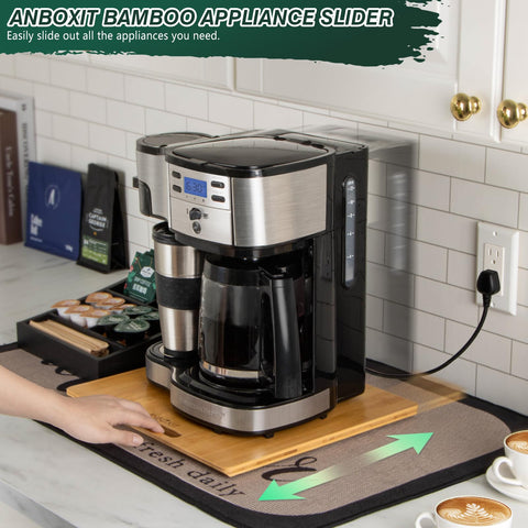 ANBOXIT close-up of bamboo grain highlighting three-layer strength and durability