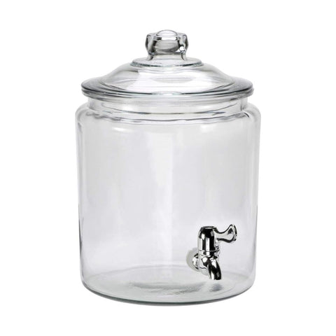 Anchor Hocking front view showing clear 2-gallon dispenser for elegant serving