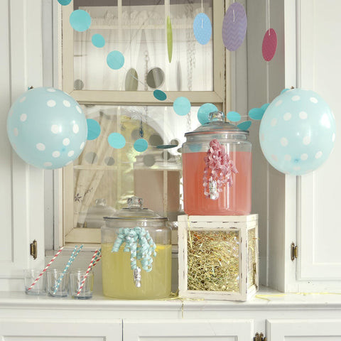 Anchor Hocking dispenser set up on party table for self-serve convenience