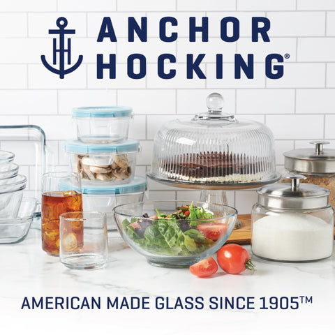 Anchor Hocking measuring cups in kitchen lifestyle scene showing durable everyday use benefit