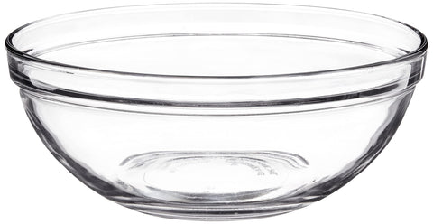 Anchor Hocking medium bowl in use mixing batter for efficient prep