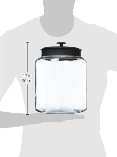 Anchor Hocking jar on kitchen counter filled with cookies, illustrating organized countertop storage