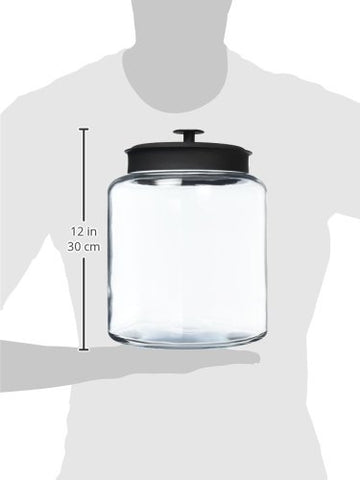 Anchor Hocking jar on kitchen counter filled with cookies, illustrating organized countertop storage
