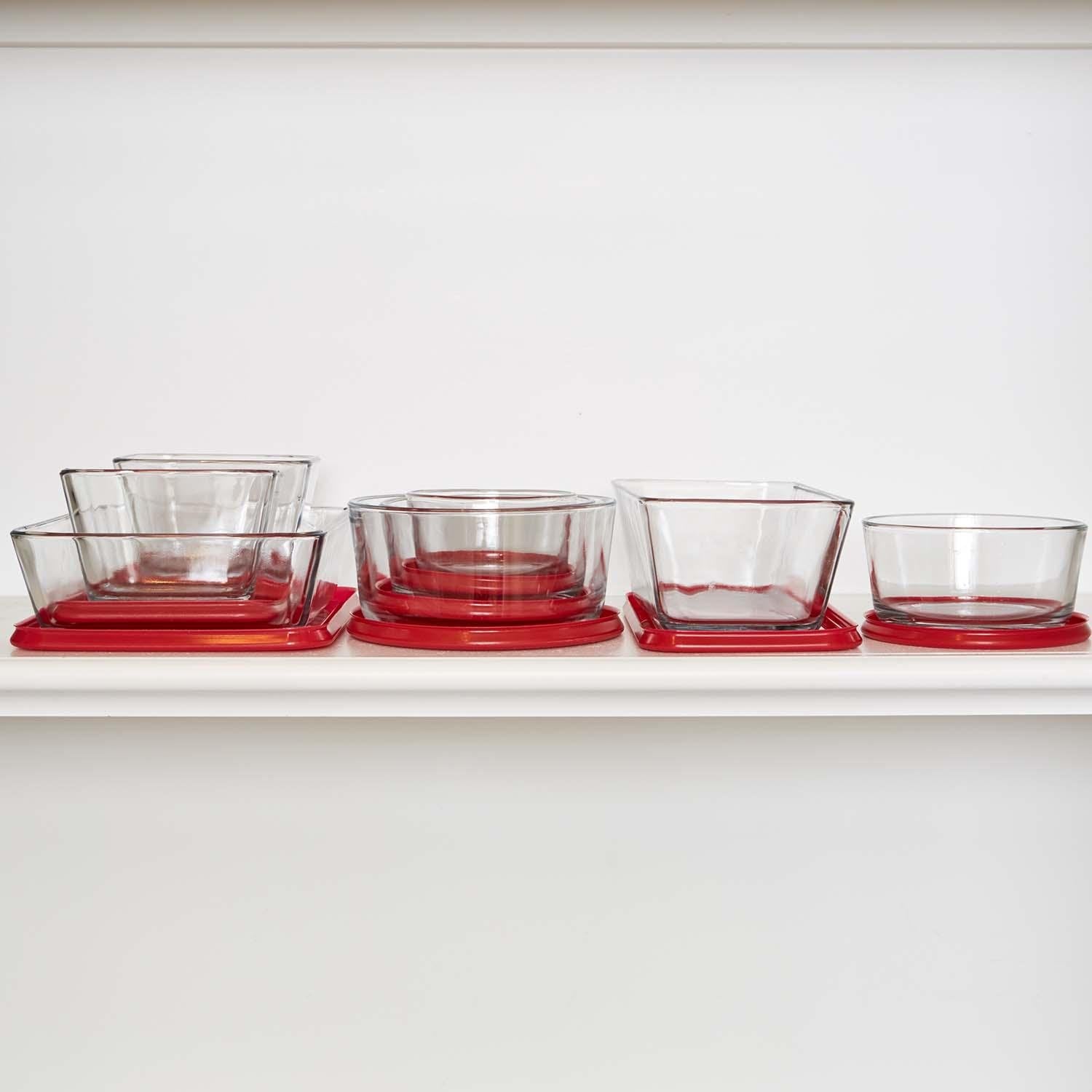 Anchor Hocking dish held in hand showing scale and portion clarity
