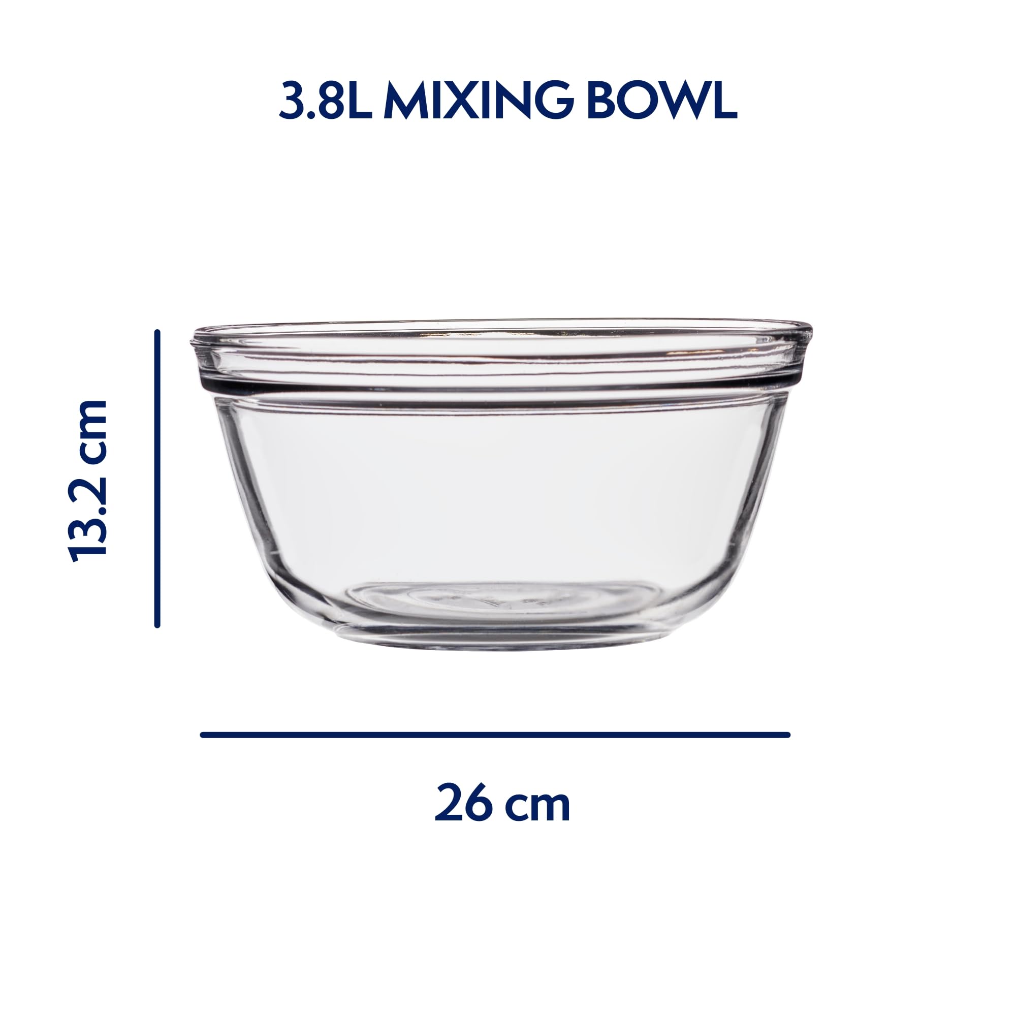 Anchor Hocking bowl on table styled with salad for attractive serving