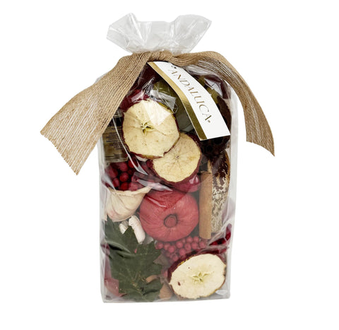 ANDALUCA potpourri bag front view showing branding and cozy scent