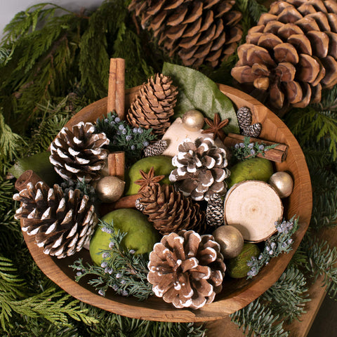 ANDALUCA close-up of potpourri texture highlighting hand-blended botanicals and lasting aroma