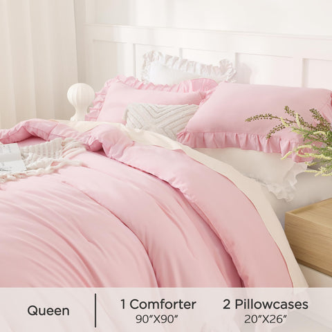 Andency bed styled in bedroom suggesting warm, shabby-chic decor