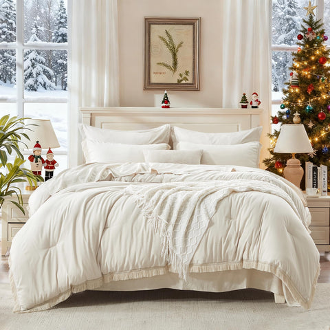 Andency bedroom lifestyle styling with bed made benefit: cozy, curated look