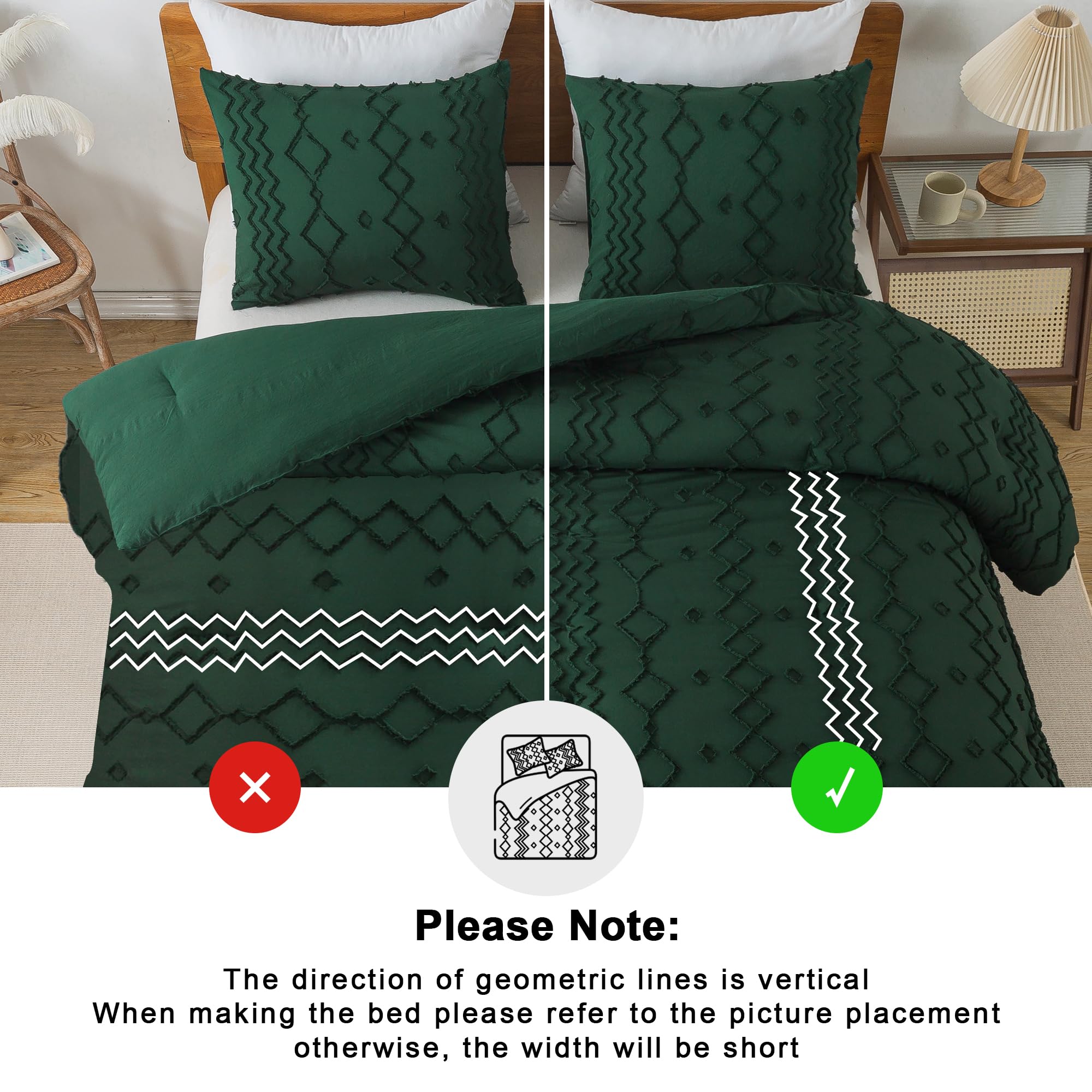 Andency comforter styled on a modern bed showing coordinating décor benefit: ready-to-use bedroom styling