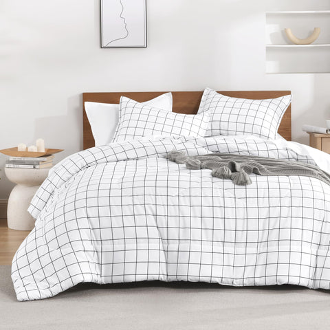 Andency closeup plaid texture highlights soft polyester for comfortable feel