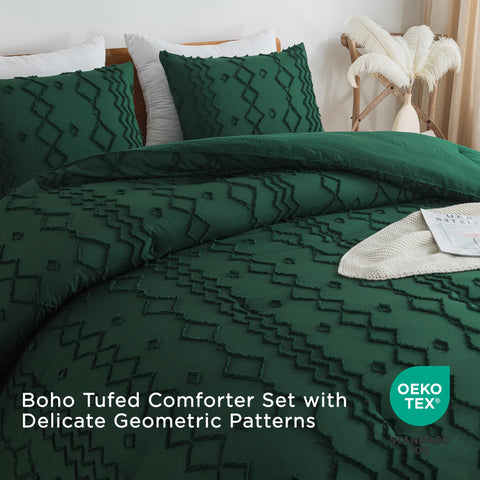 Andency comforter edge stitching close-up showing hidden seams and secure fill benefit: prevents clumping