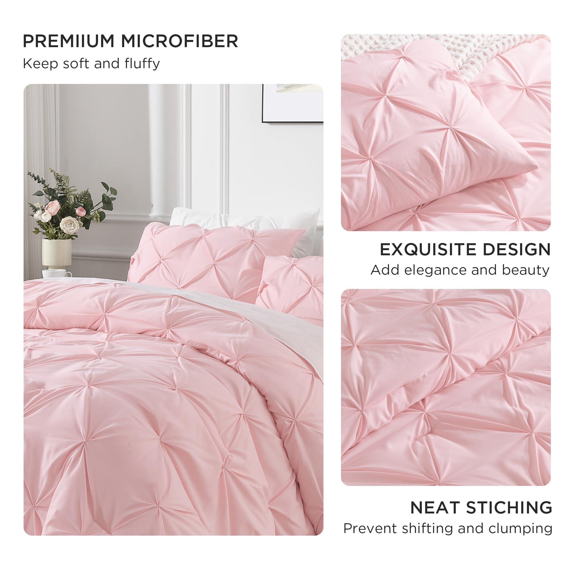 Andency comforter edge stitching detail demonstrating durable craftsmanship