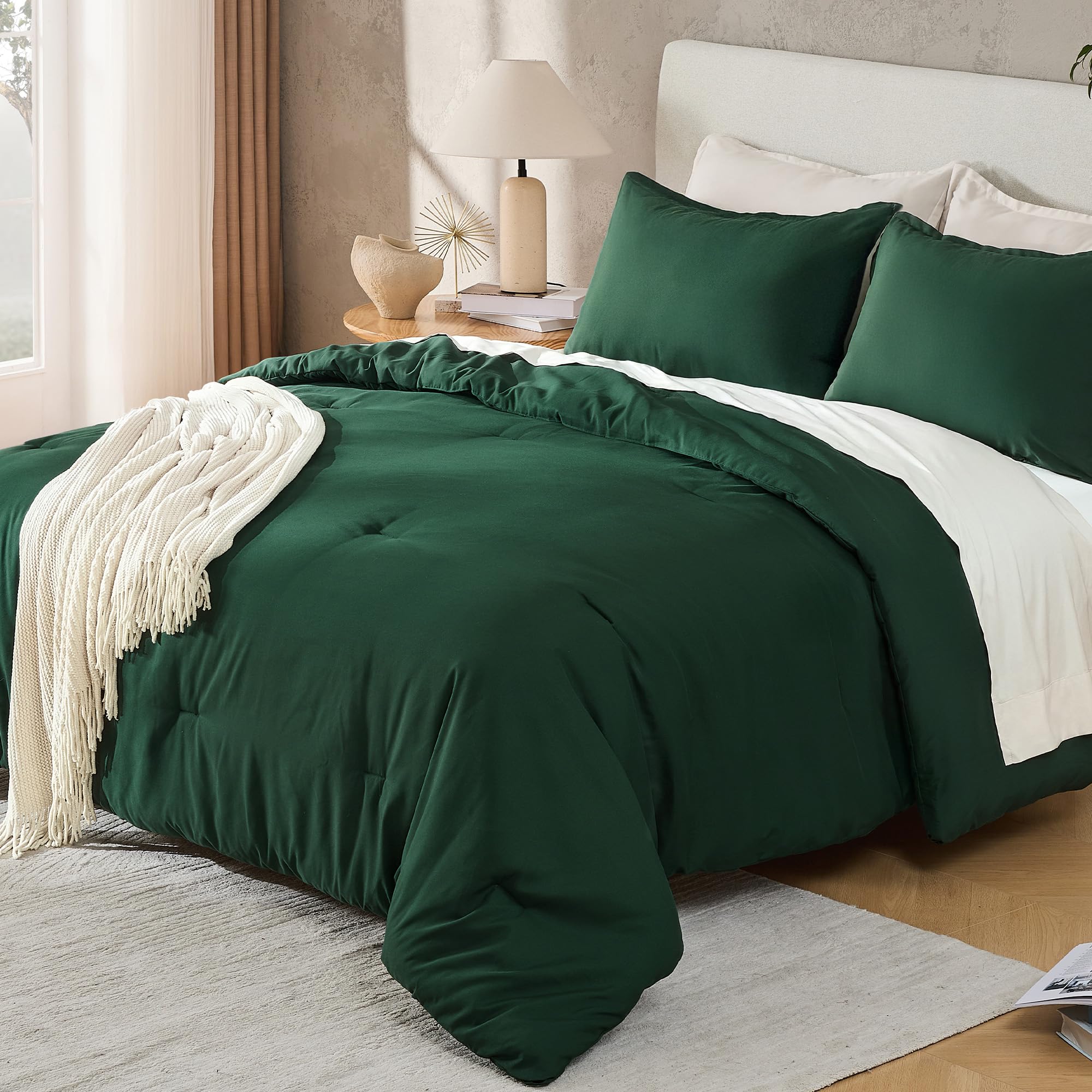 andency comforter displayed in a styled bedroom conveying cozy layered decor