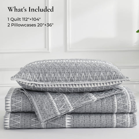 Andency folded packed quilt ready-for-storage showing easy-care convenience