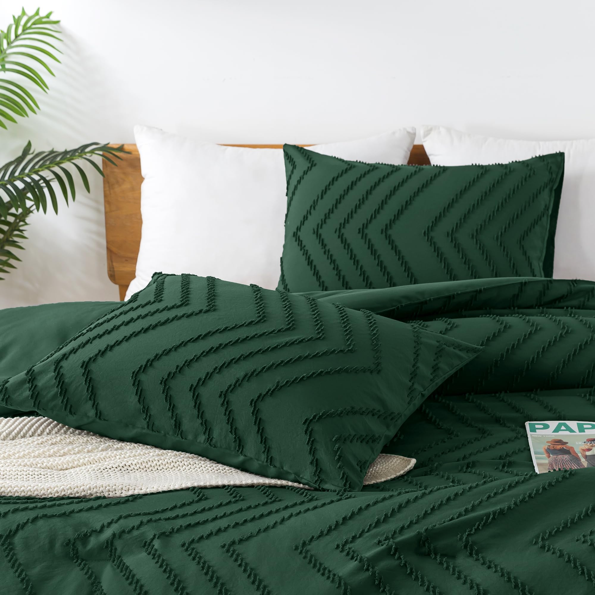 Andency comforter in bed lifestyle scene creating a cozy, polished bedroom atmosphere