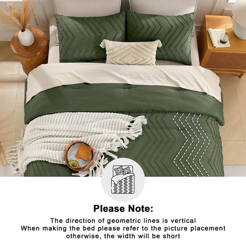 Andency bed in lifestyle setting showing cozy, styled bedroom and versatile olive tone