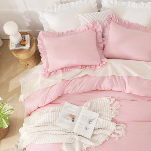 Andency matching pillow shams displayed to show coordinated look