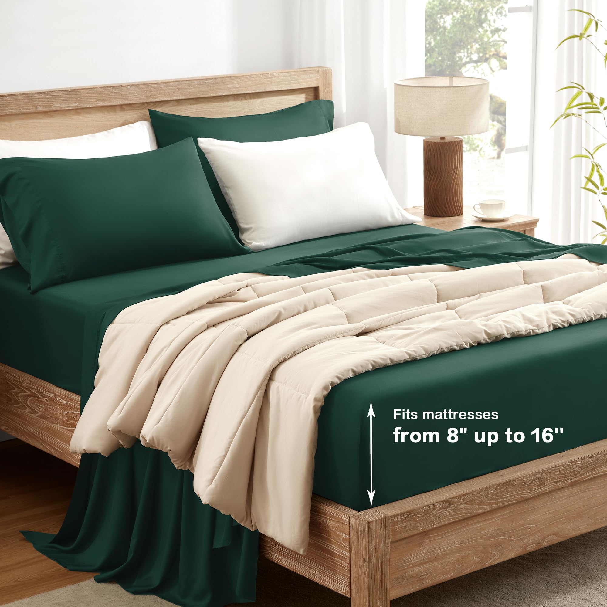 Andency oversized pillowcase laid flat to show generous dimensions