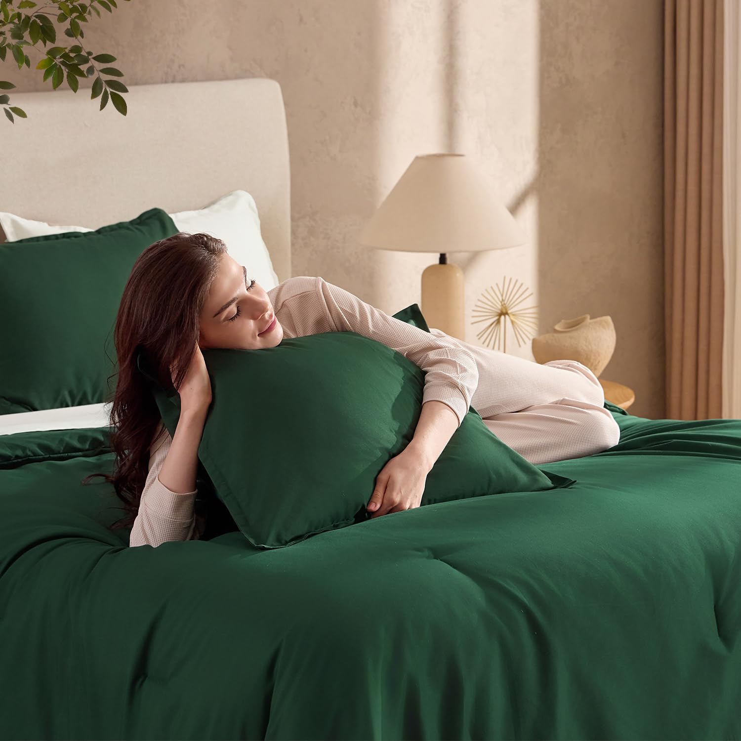 andency flat-lay of comforter and pillowcases showing coordinated set and complete look