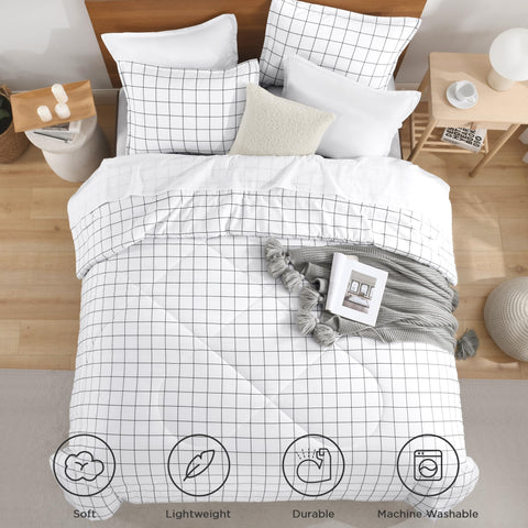 Andency pillows and comforter top display coordinated set for effortless bedding