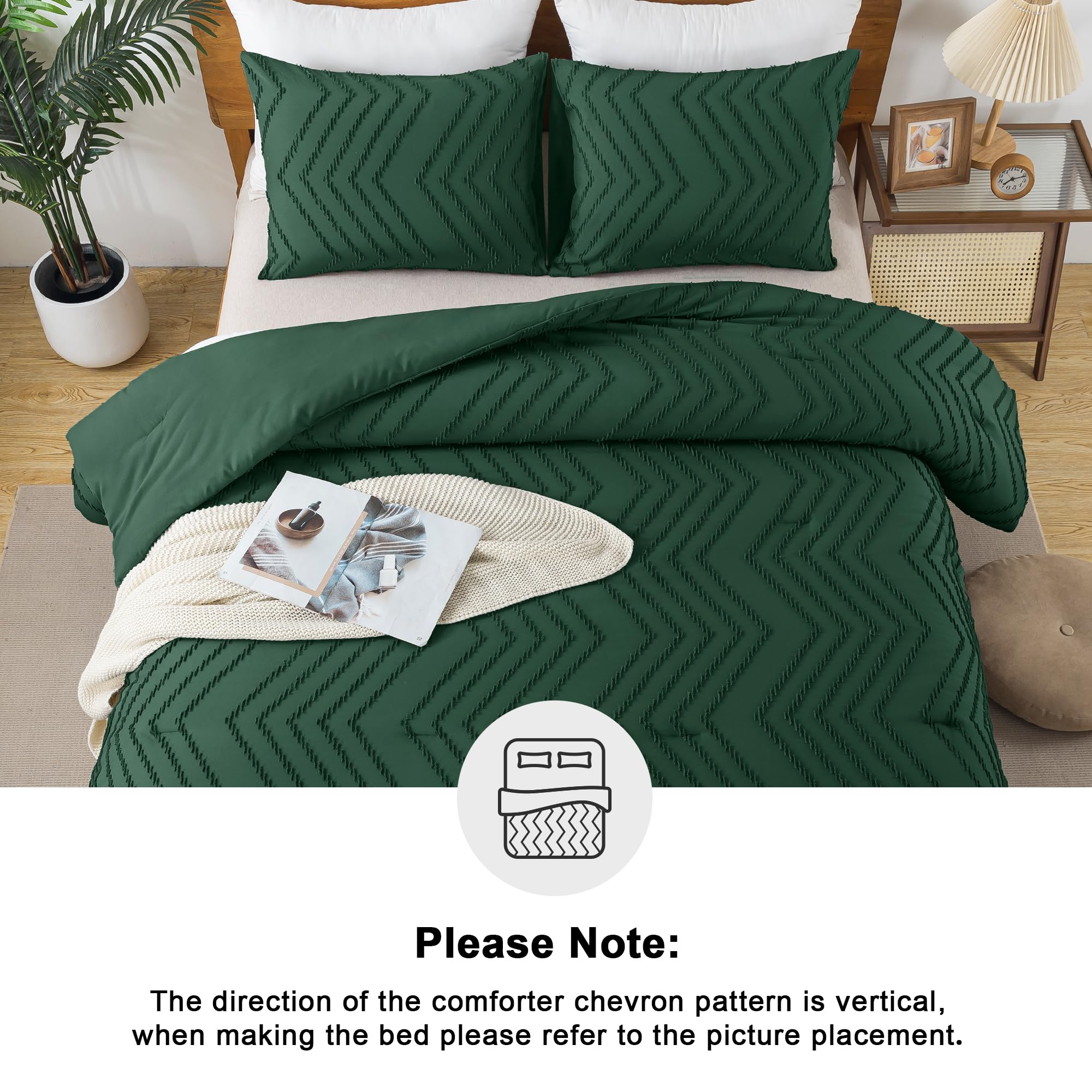 Andency pillows arrangement showing pillow shams that coordinate with the comforter set