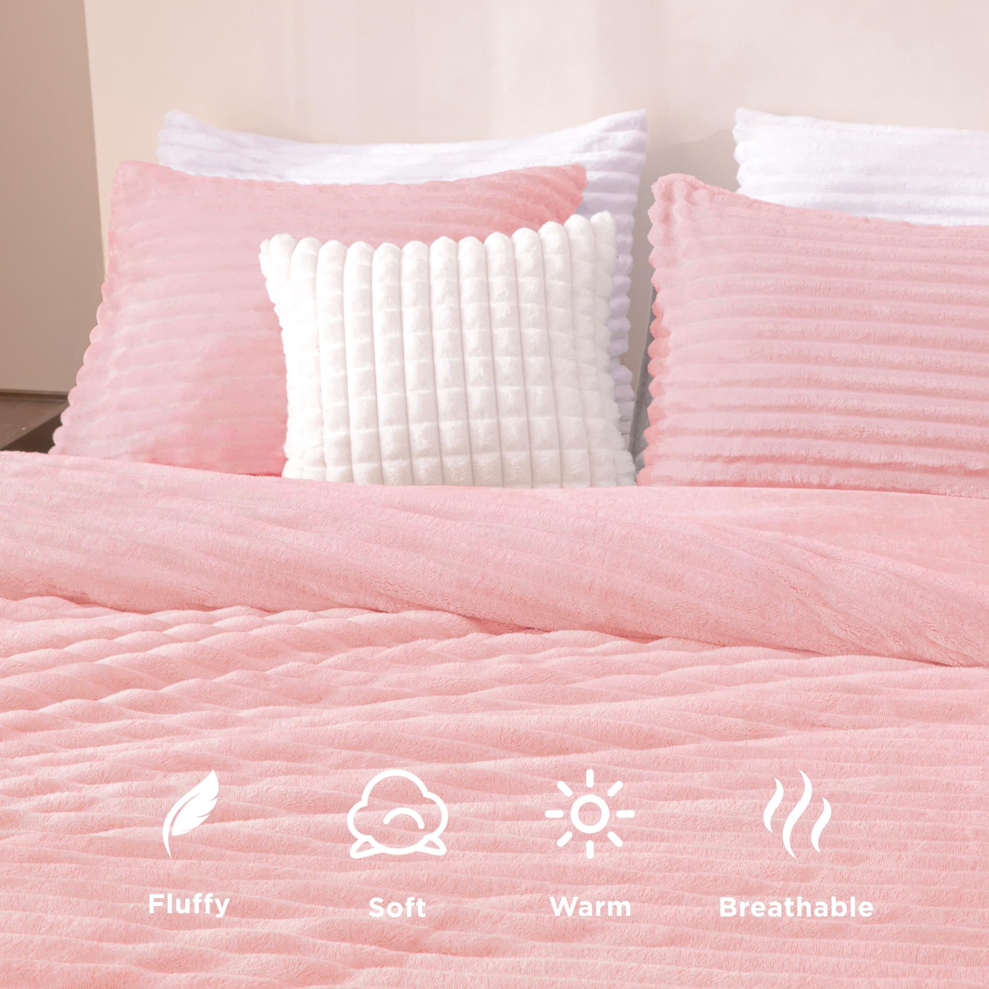 Andency reverse velvet detail highlighting smooth, skin-friendly surface