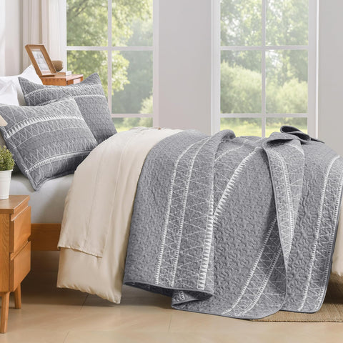 Andency reversible side displayed to show both patterns benefit: two looks in one