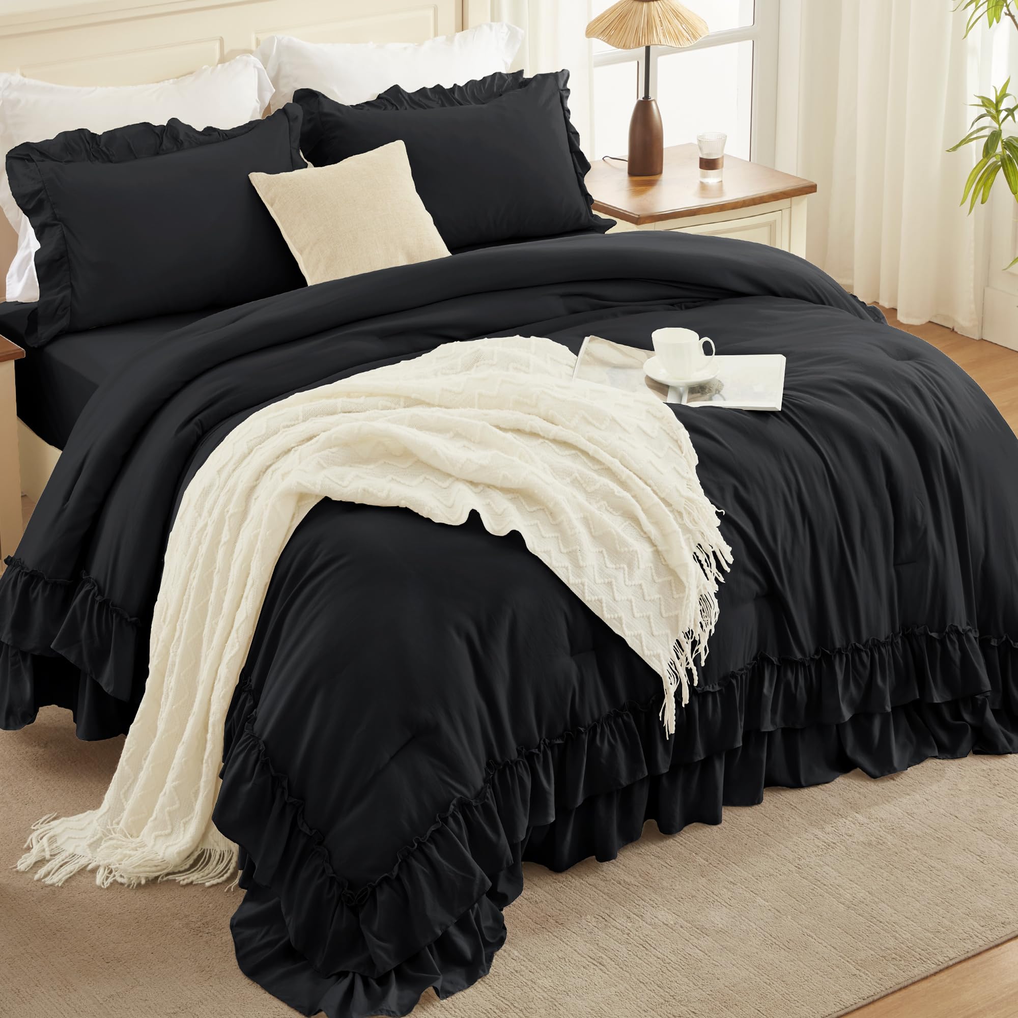 Andency close-up ruffle edge showing textured detail and refined look