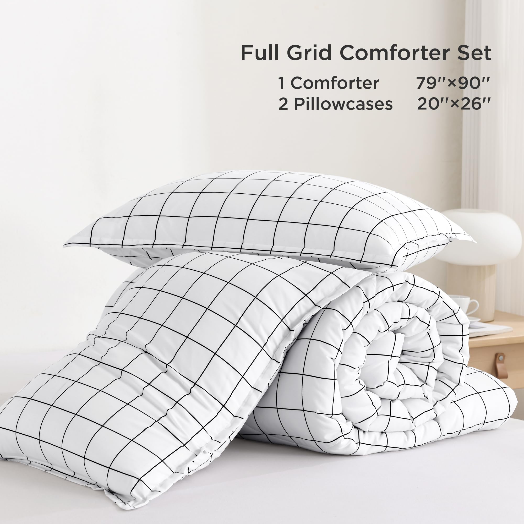 Andency scale and folded set beside ruler shows full-size fit for buyers
