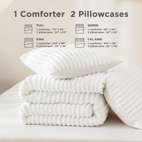 Andency comforter drape over mattress illustrating generous size and coverage