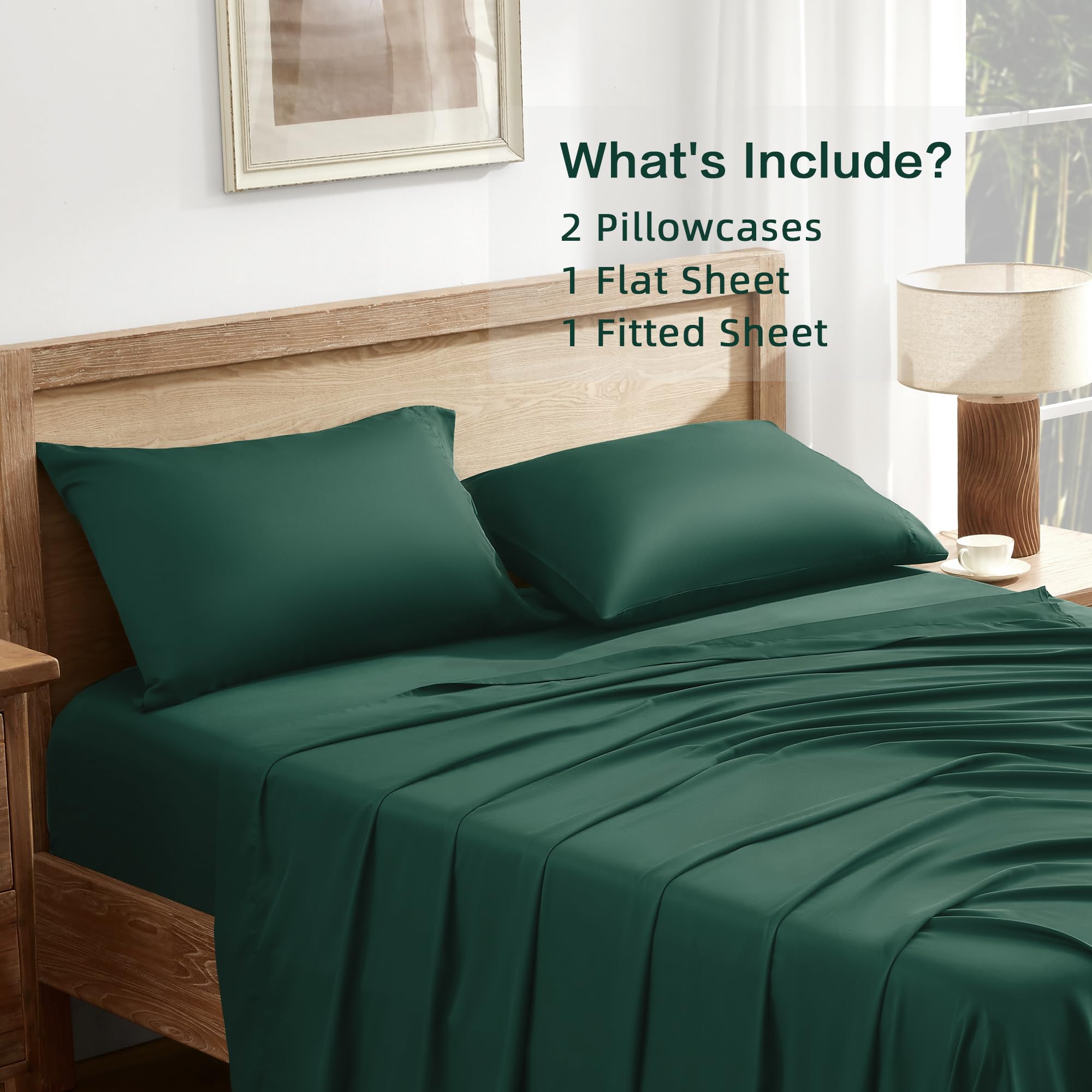 Andency sheet on mattress demonstrating fit and scale for king beds
