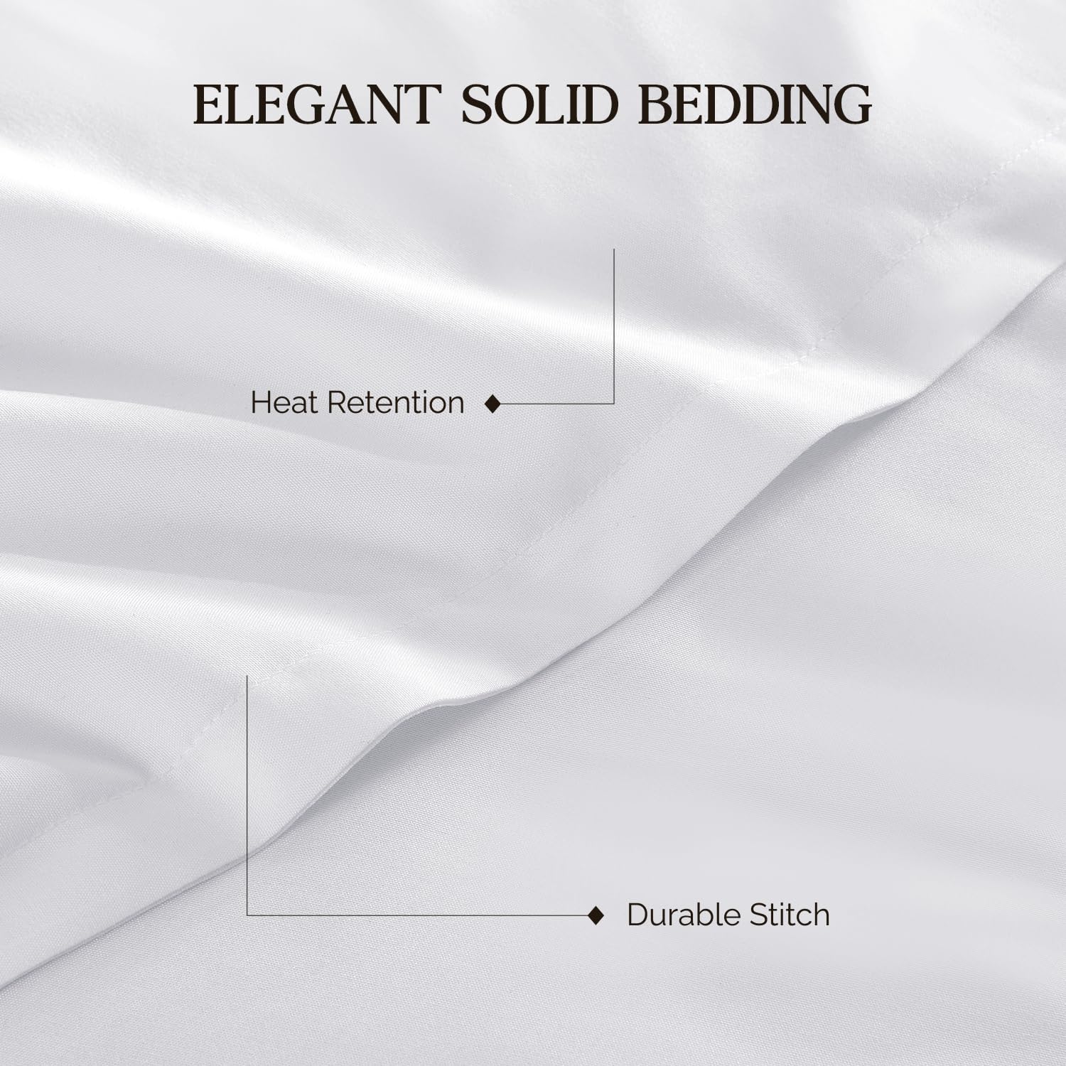 Andency queen comforter size comparison on bed demonstrating generous coverage and correct fit